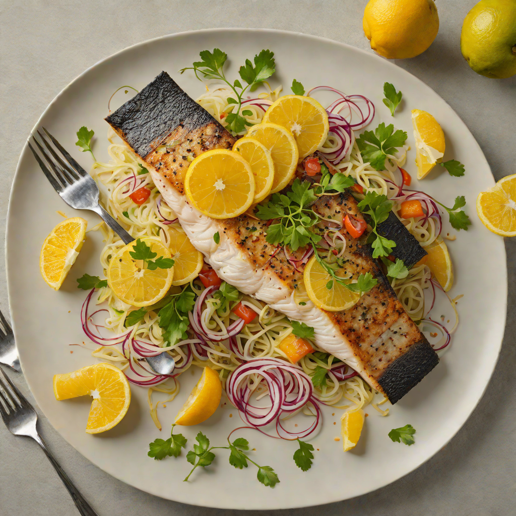 Pan-Seared Sea Bass with Citrus Fennel Salad