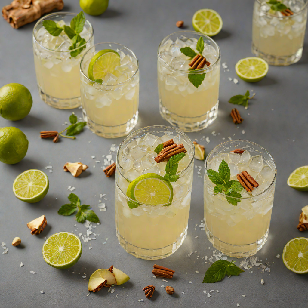Ginger-Cardamom Spiced Gin Fizz