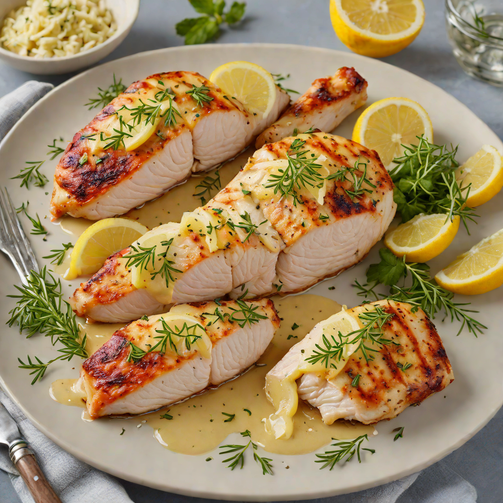 Pan-Seared Chicken Breast with Garlic and Lemon Thyme Butter