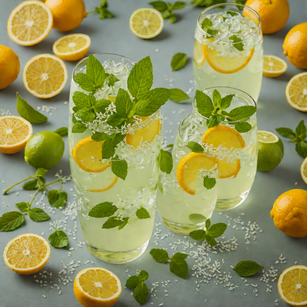 Citrus-Mint Fizz with Elderflower