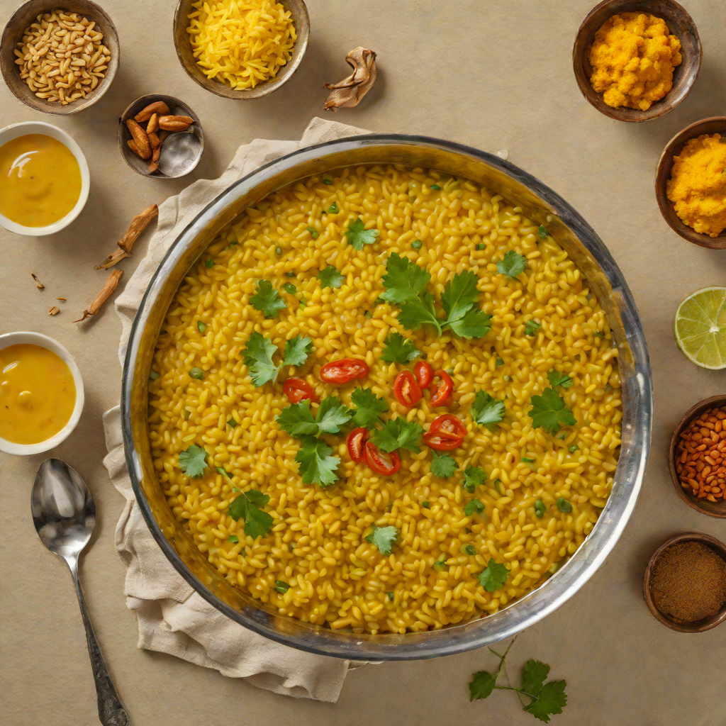 Toor Dal Khichdi with Turmeric and Ginger