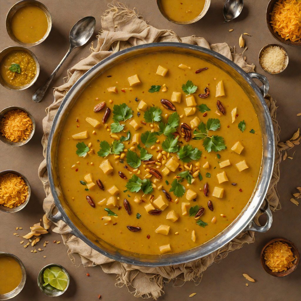 Sweet Gujarati Dal Dhokli with Jaggery and Spices