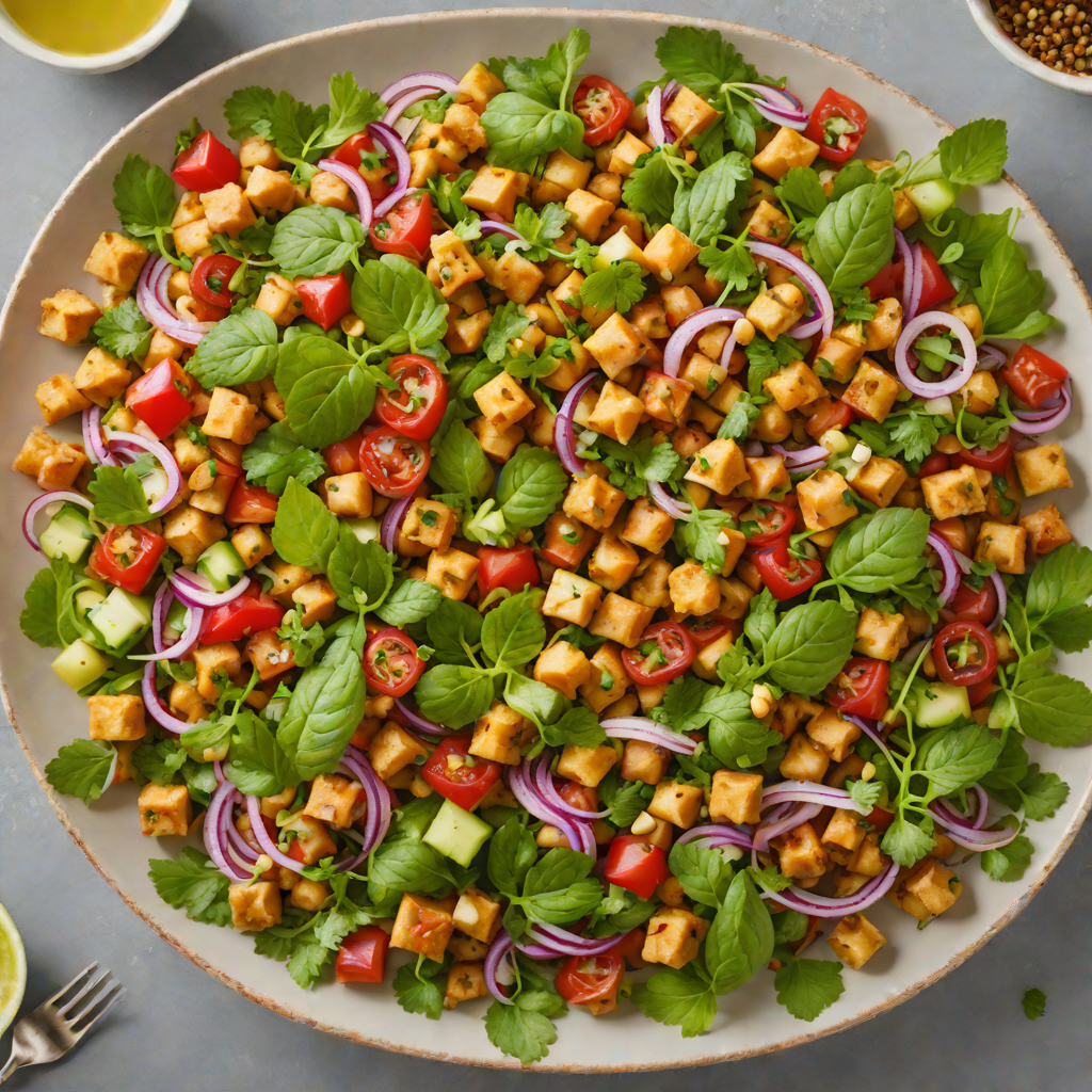 Spiced Chickpea and Mint Fattoush Salad