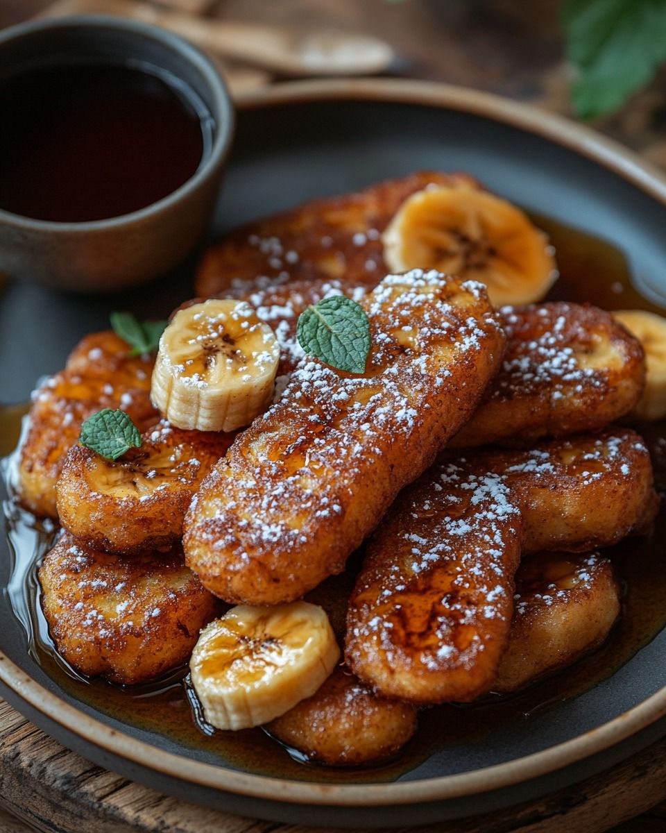 Pan-Seared Banana Fritters with Honey-Lime Drizzle