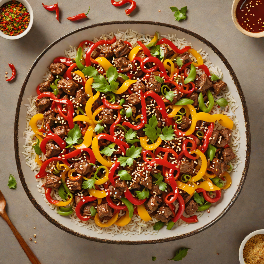 Sichuan-Style Spicy Beef Stir Fry with Regional Peppers