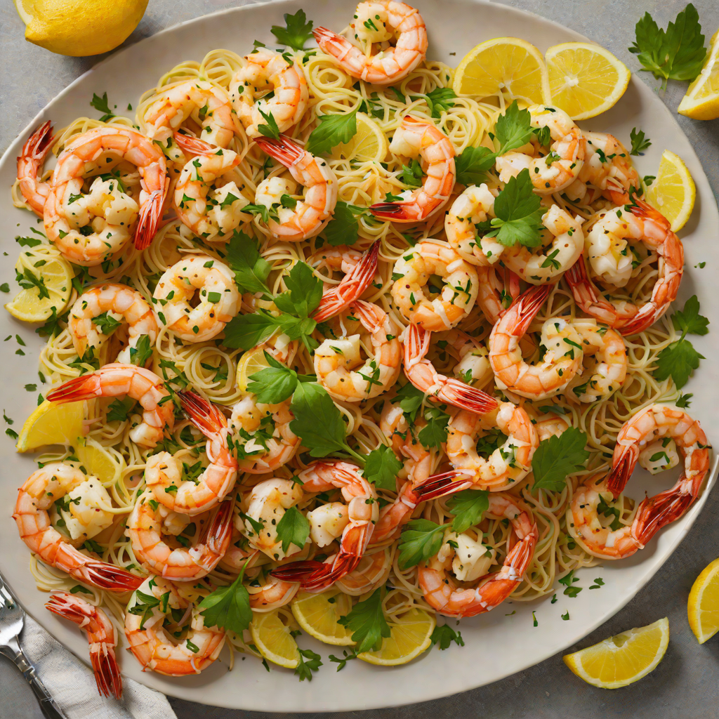 Sautéed Shrimp with Garlic Lemon Herb Sauce