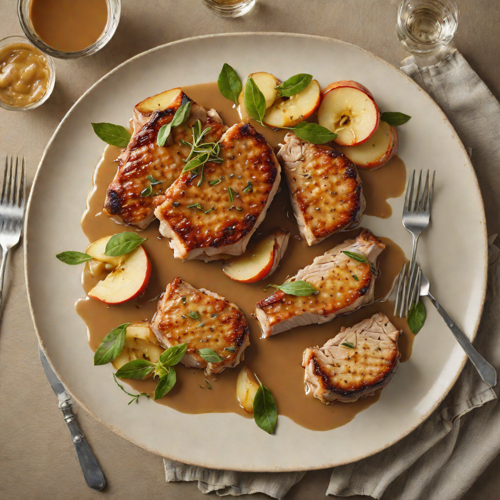 Pan-Roasted Pork Chops with Apple and Sage Pan Sauce
