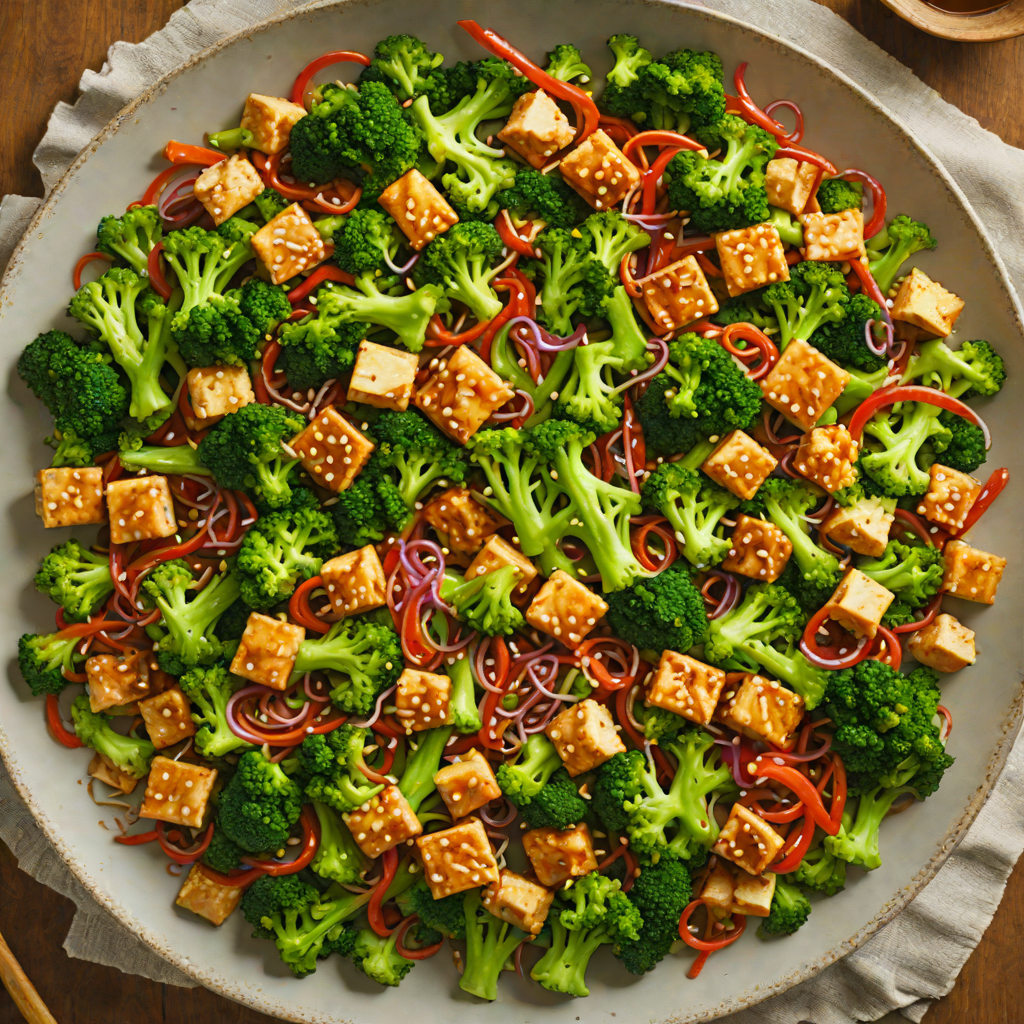Vegetarian Stir-Fry with Tofu, Broccoli, and Ginger-Soy Glaze