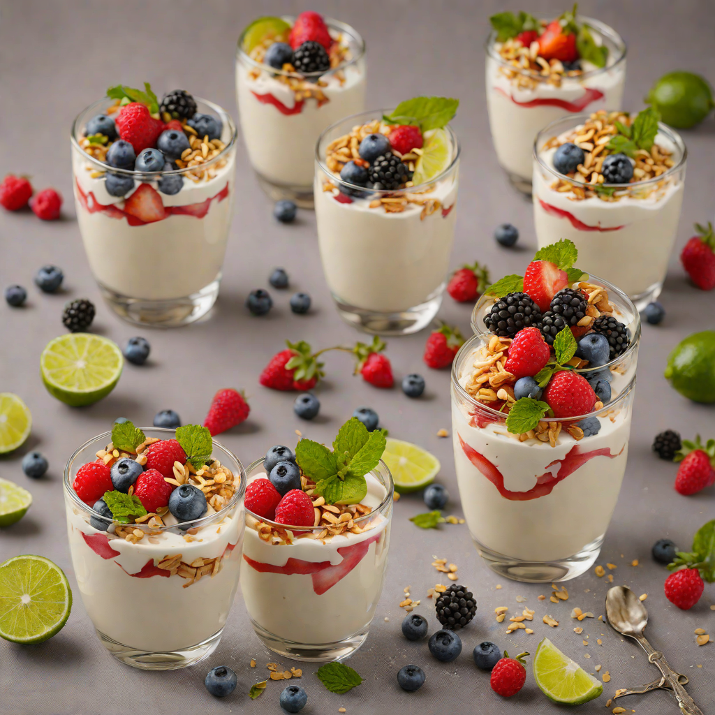 Honey-Lime Greek Yogurt Parfaits with Berries