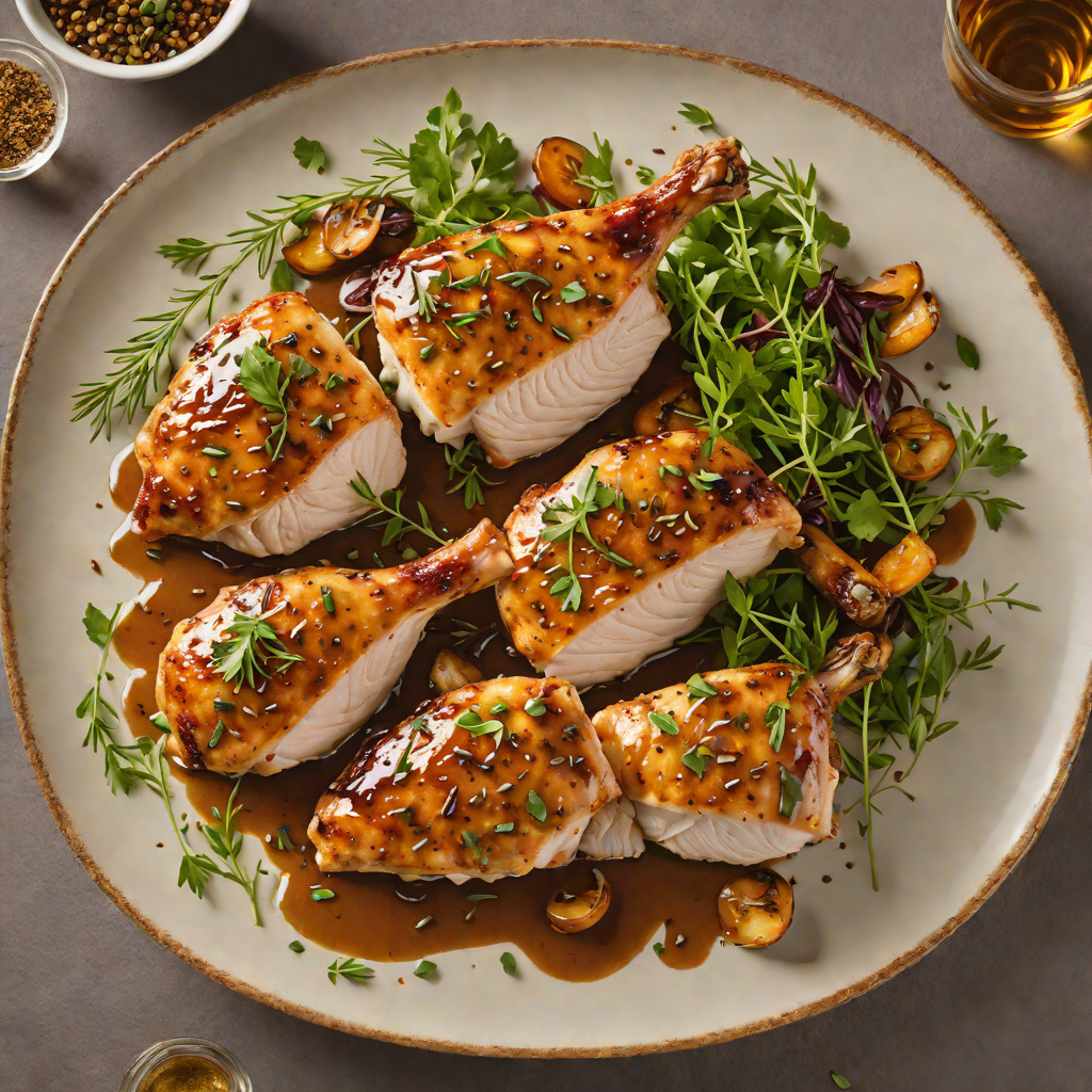 Pan-Seared Chicken with Bourbon-Maple Glaze and Lexington Herbs