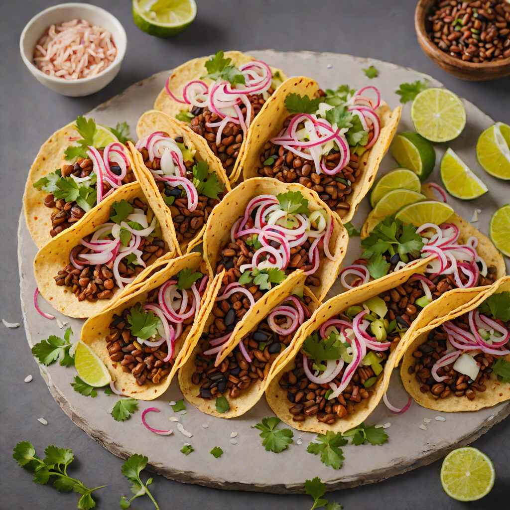 Regional Spice-Infused Black Bean Tacos with Pickled Onions