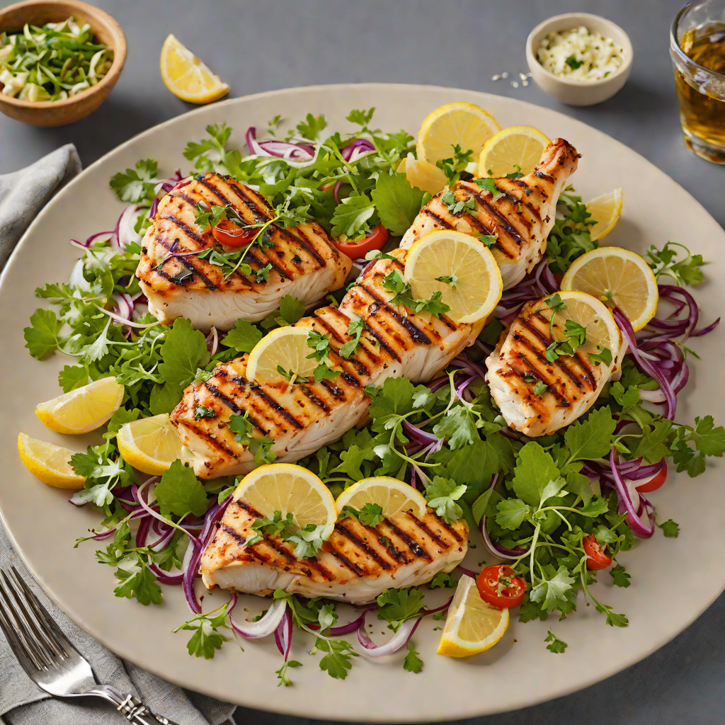 Grilled Lemon-Thyme Chicken with Philly Herb Salad