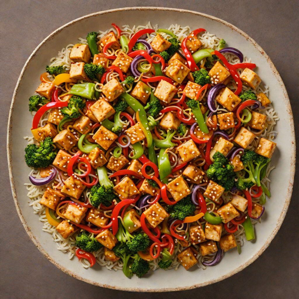 Spicy Szechuan Stir-Fry with Tofu and Vegetables