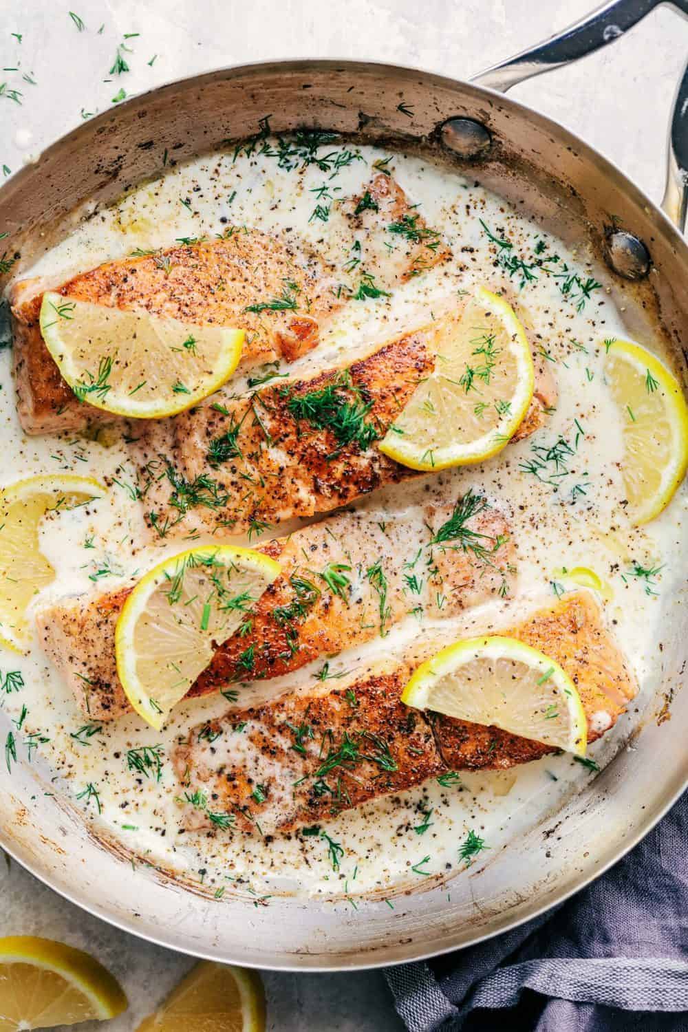 Maple-Glazed Smoked Salmon with Lemon-Dill Sauce