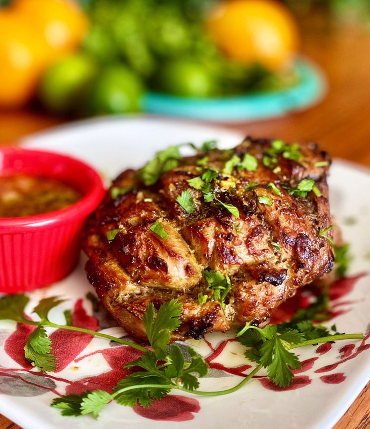 Grilled Brazilian Mojo Pork with Citrus and Garlic