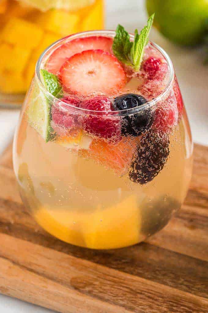 Springtime White Wine Berry Sangria