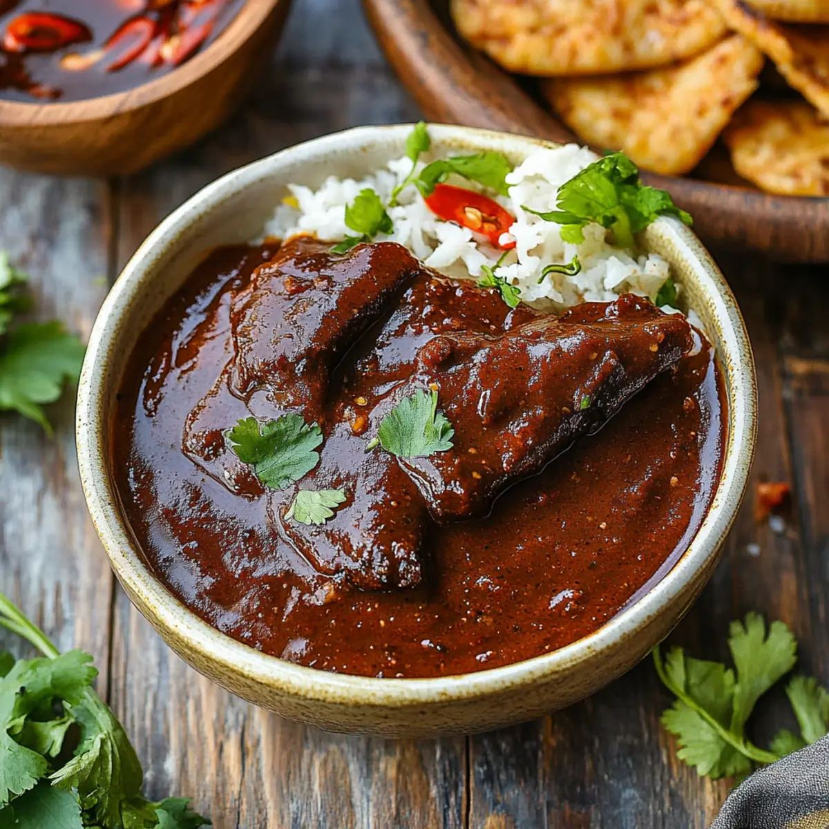 Slow-Cooked Banana Leaf Beef Brisket with Chipotle-Adobo Sauce