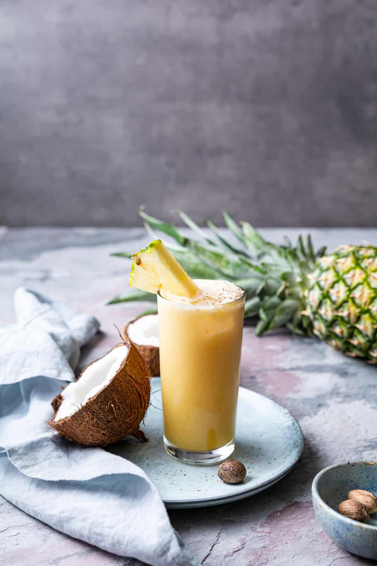 Tahini-Pineapple Rye Cocktail with Middle Eastern Spices