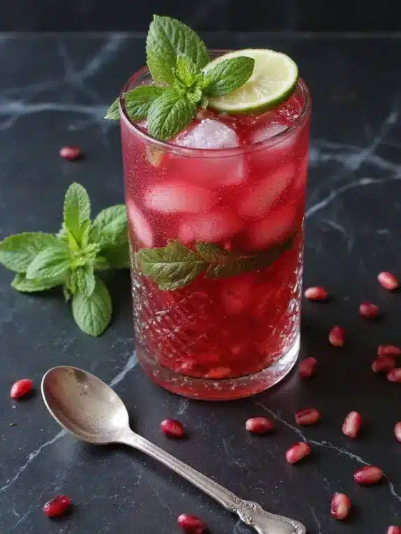 Lebanese-Inspired Pomegranate Mint Mocktail