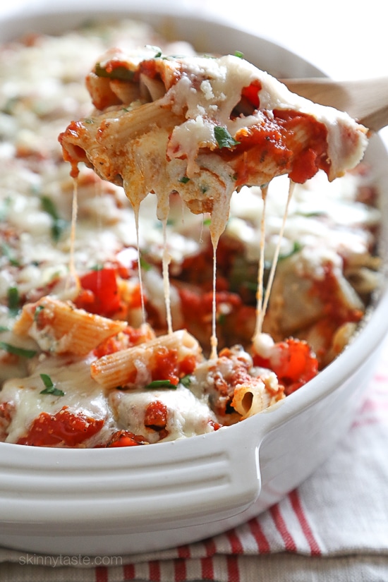 Hidden Veggie Cheesy Baked Penne