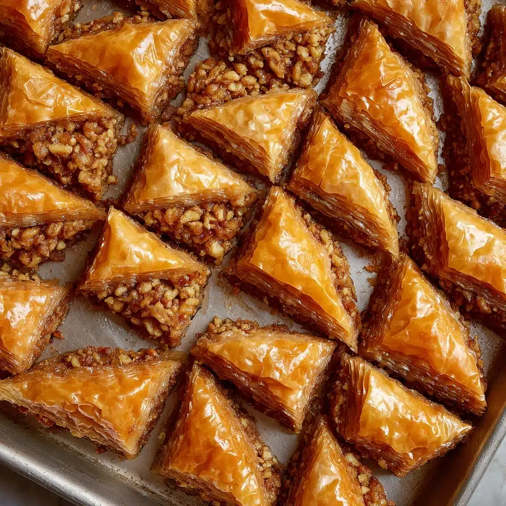 Phyllo-Wrapped Nutty Baklava with Honey Syrup
