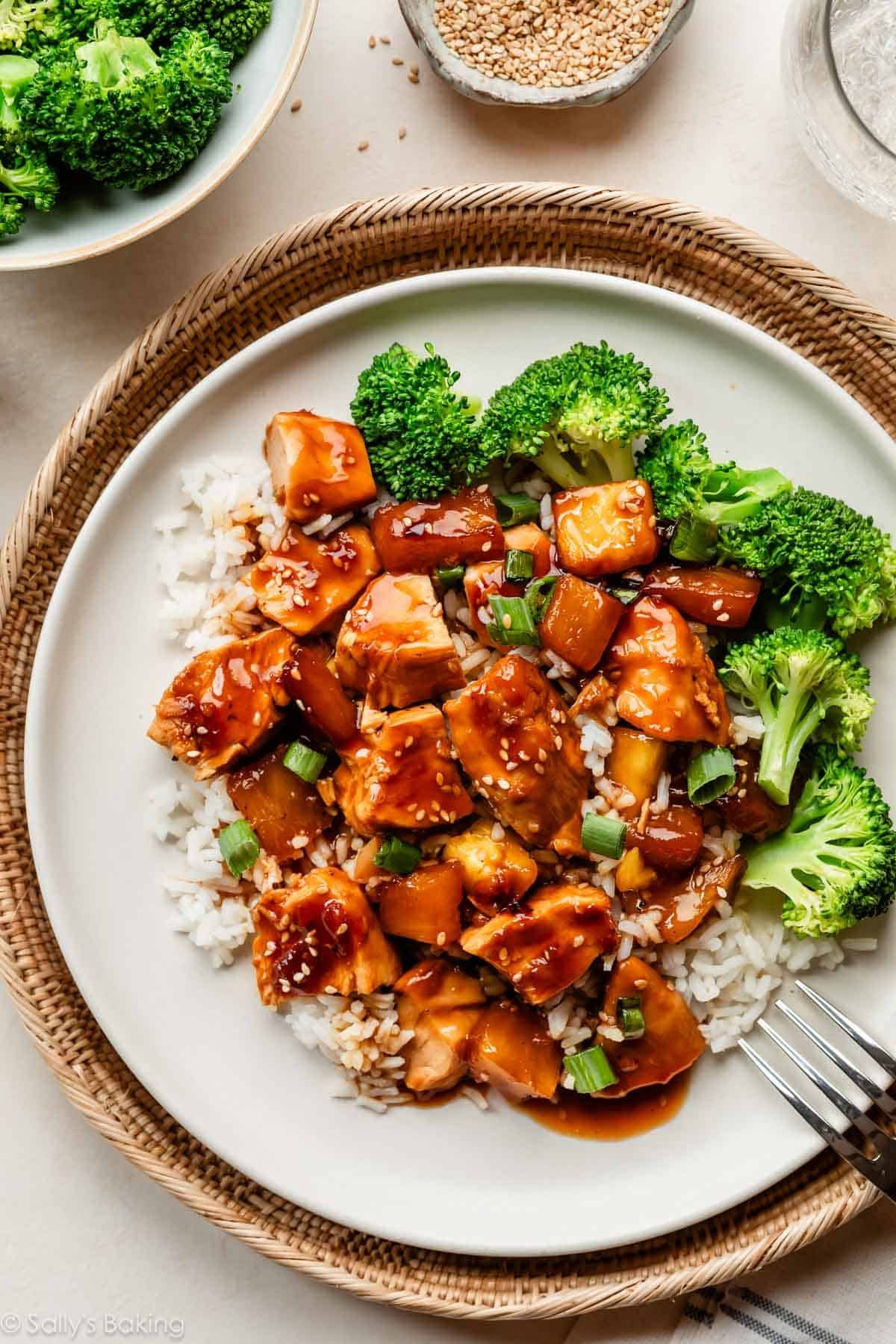 One-Pan Teriyaki Chicken with Pineapple and Broccoli