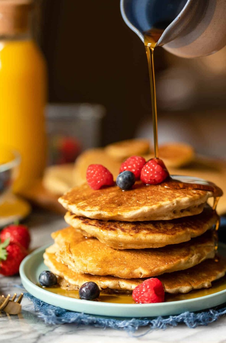 Senegalese Sweet Millet Pancakes with Honey and Peanuts