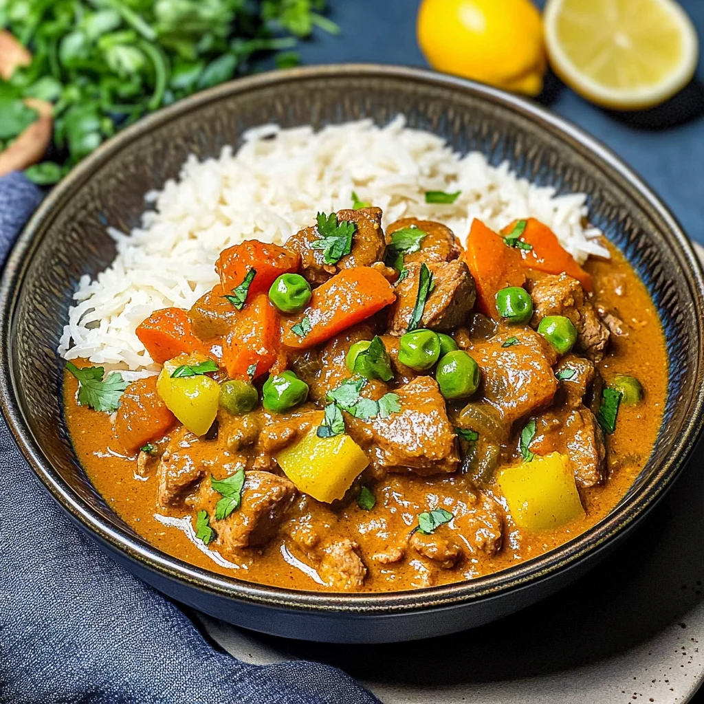 Lamb and Lemongrass Curry with Coconut Milk