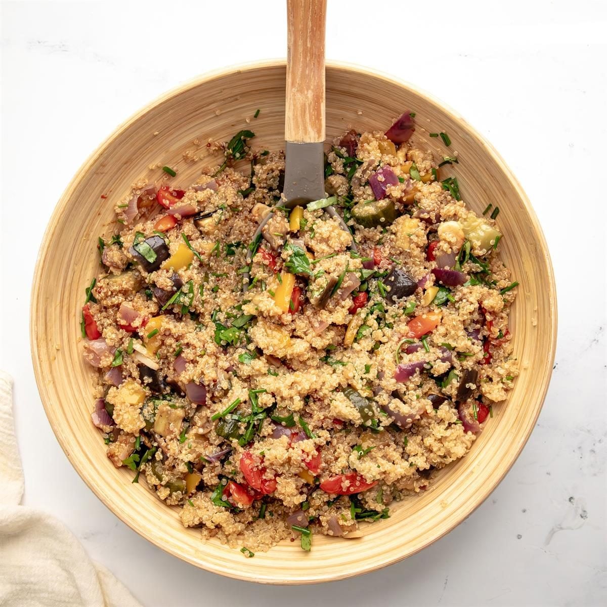 Wattleseed and Quinoa Pilaf with Roasted Vegetables