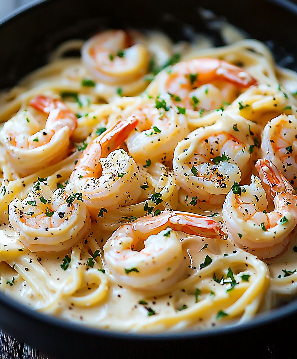 Hotel-Style Creamy Shrimp Pasta