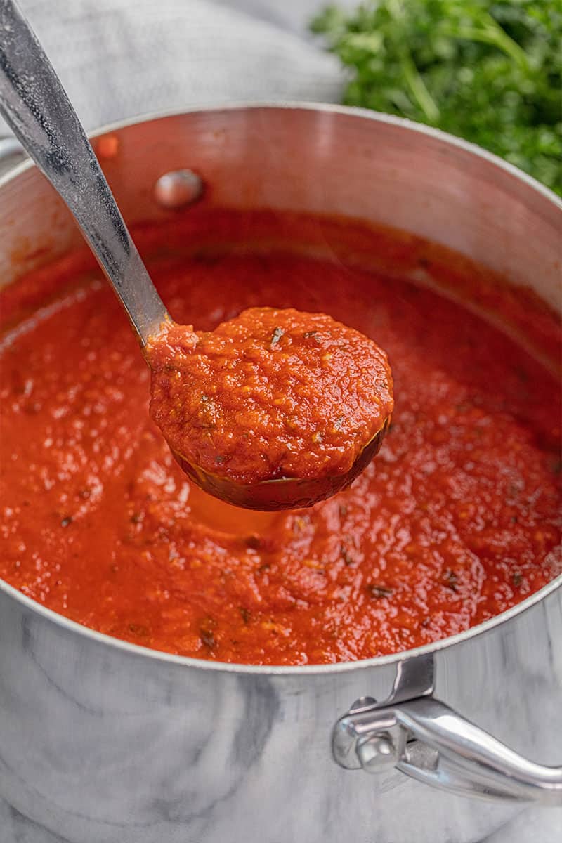 Homemade Spaghetti with Tomato Sauce
