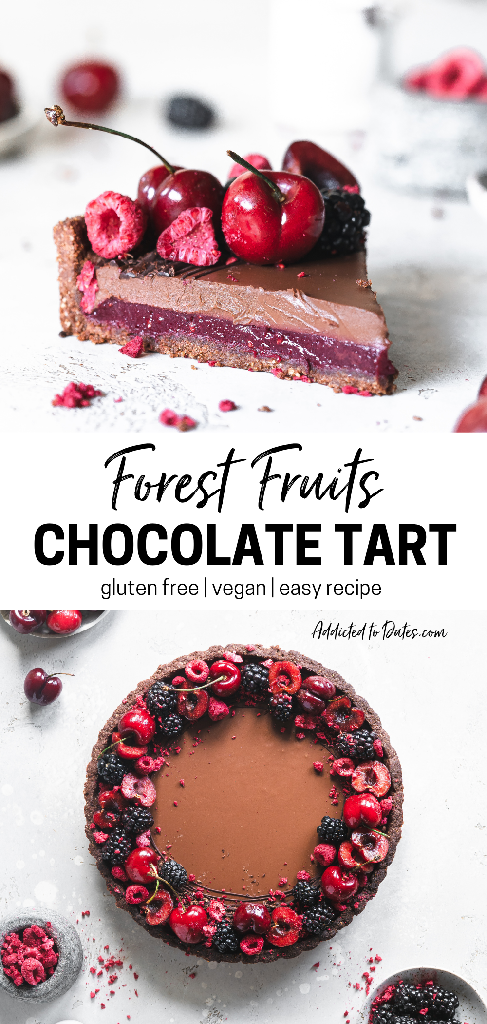 Native Berry and Chocolate Tart