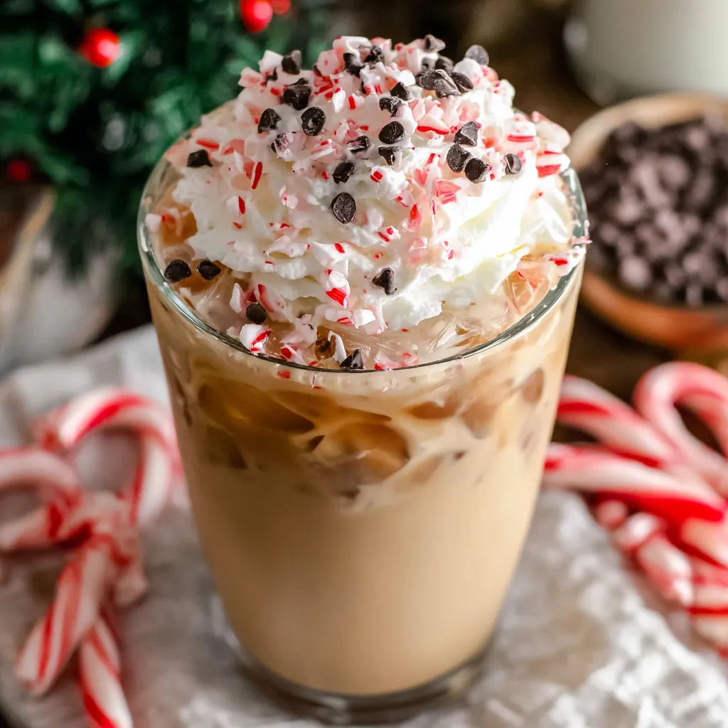 Chilled Peppermint Cocoa Snowball Drink