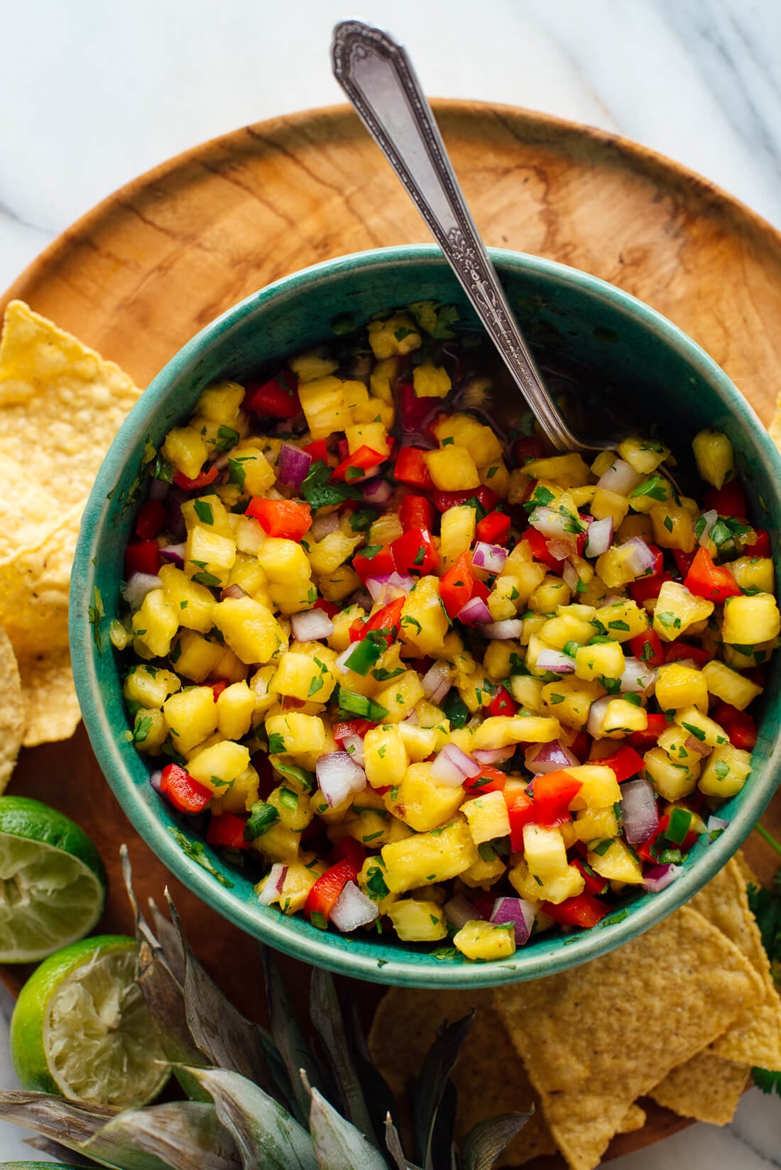 Rum-Spiked Pineapple Salsa with Grilled Shrimp