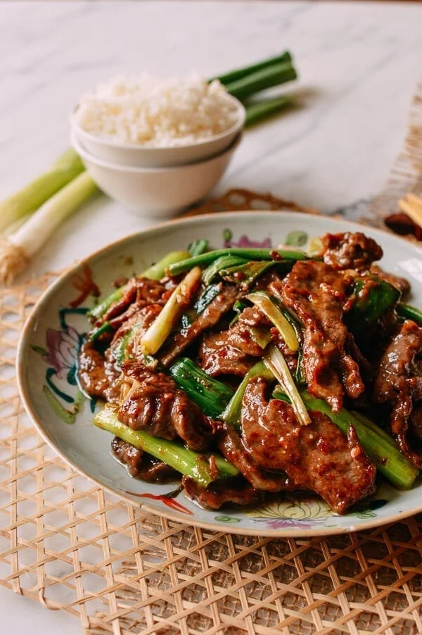 Smoky Barbecue Beef Stir-Fry with Pea Shoots and Cashew Nuts
