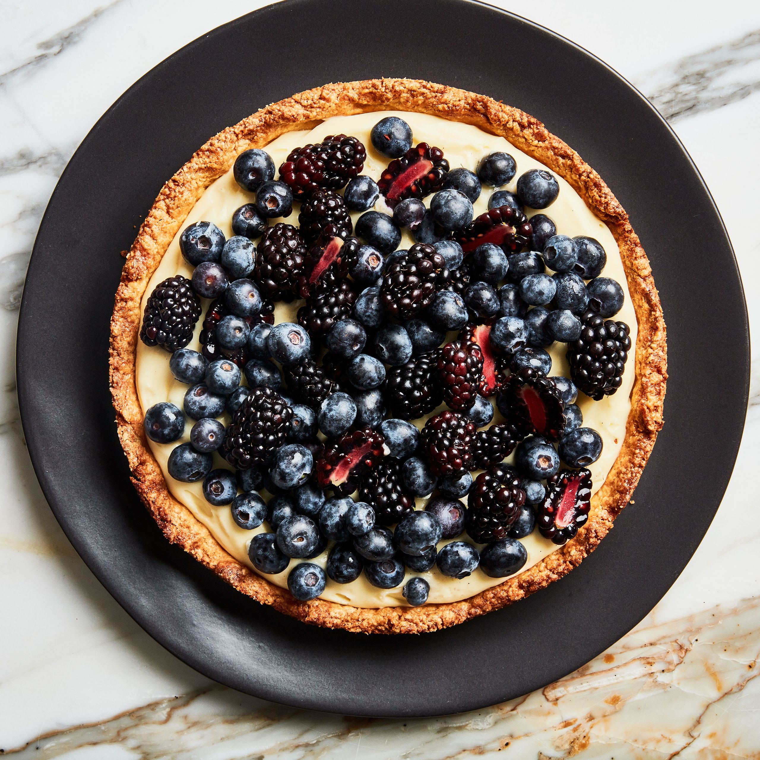 Passionfruit and Almond Tart with Vanilla Bean Crust