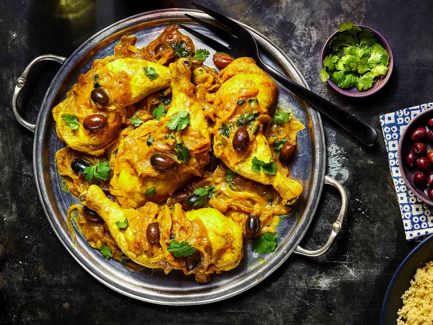 Spiced Sour Cherry and Chicken Tagine