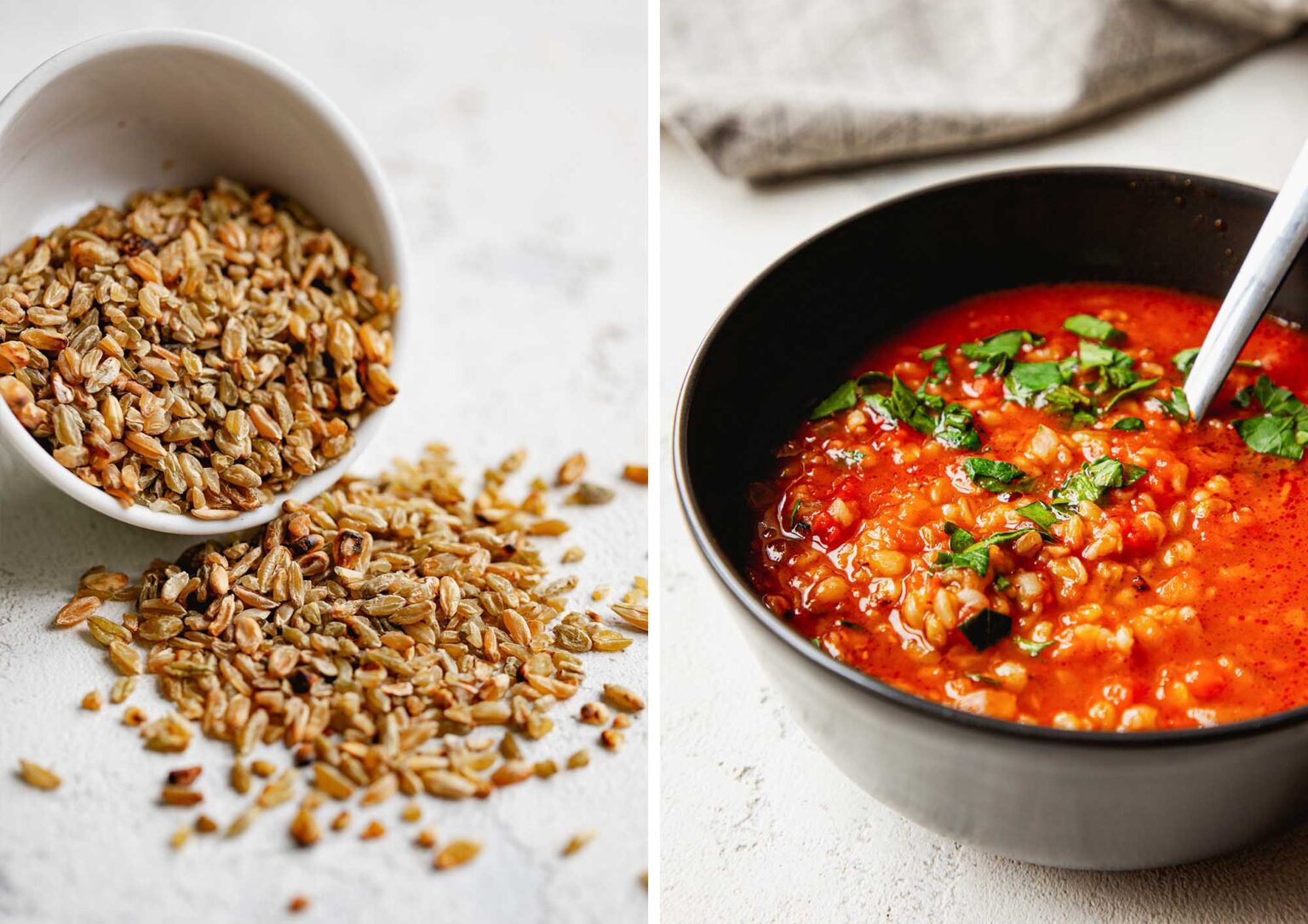 Bush Tomato and Freekeh Stew with Lemon Myrtle