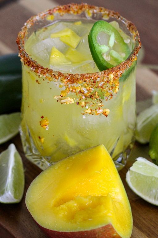 Spiced Mango Rum Collins