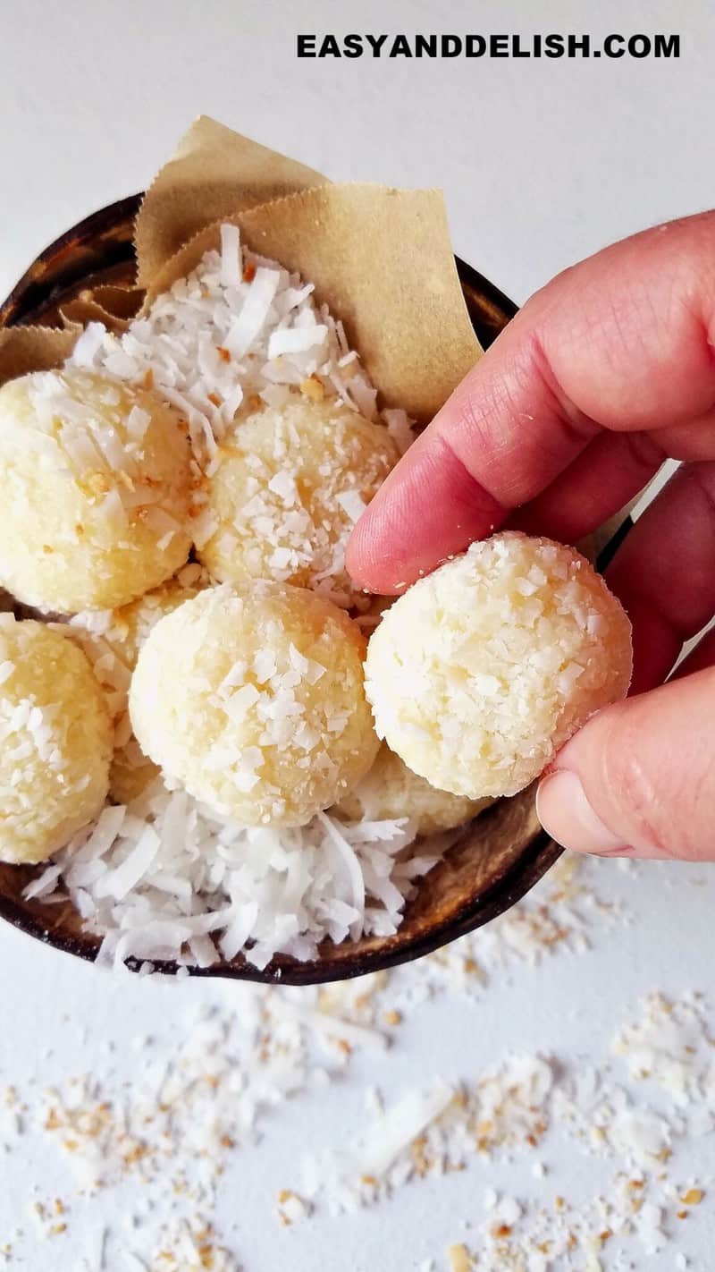 Toasted Coconut and Condensed Milk Brigadeiro Truffles