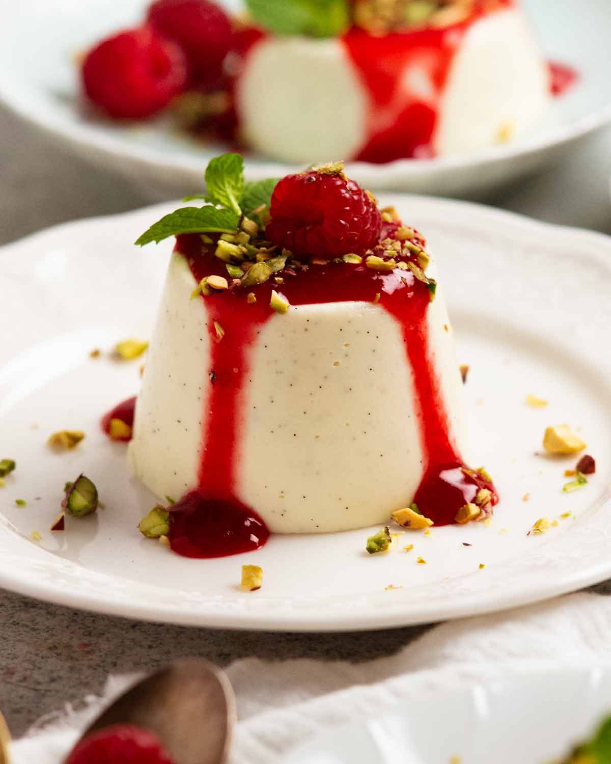 Wattleseed and Honey Panna Cotta with Berries