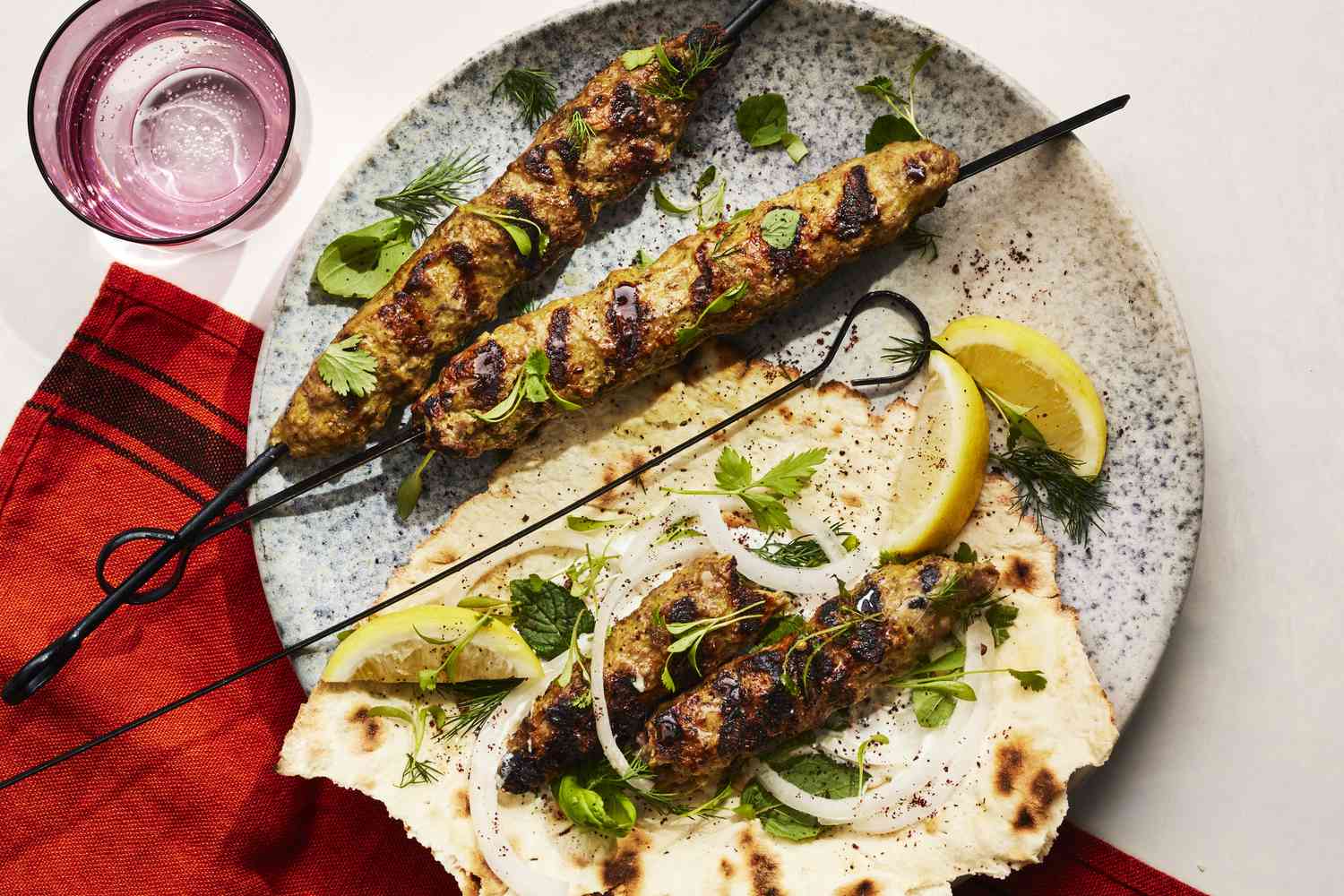 Pan-Seared Lamb Kebabs with Syrian Spice Blend