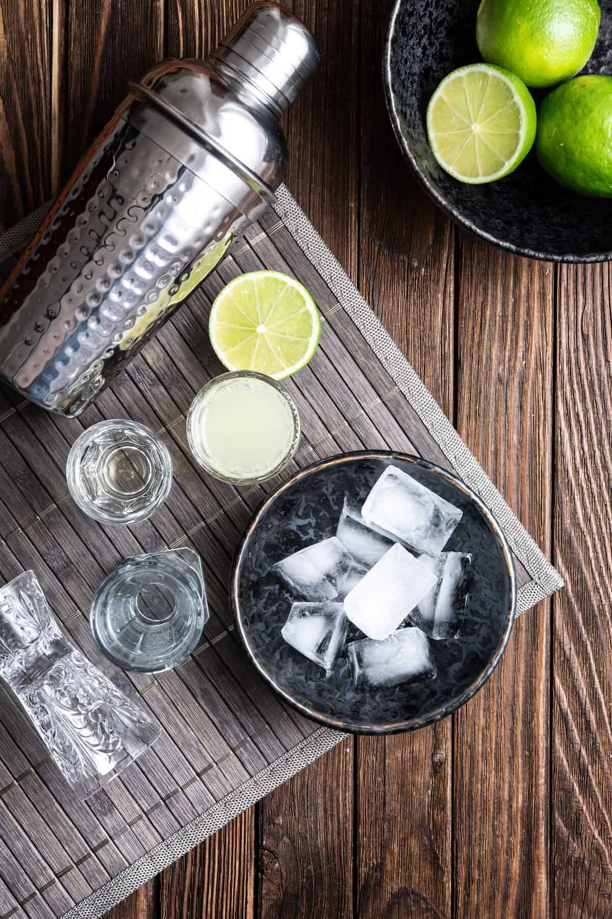 Shaken Lime Basil Daiquiri