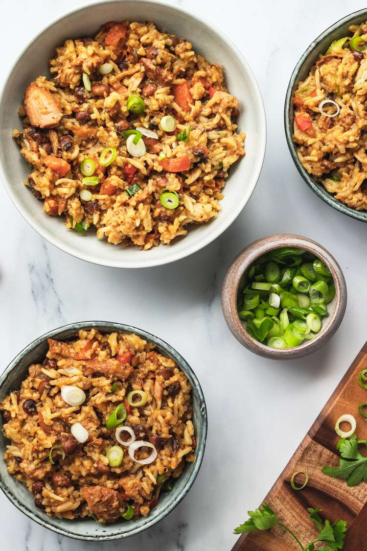 Pelau with Pigeon Peas and Caribbean Brown Sugar