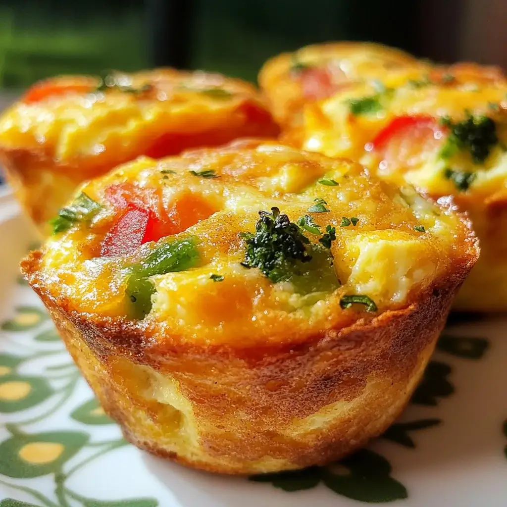 Cheesy Veggie Egg Muffins