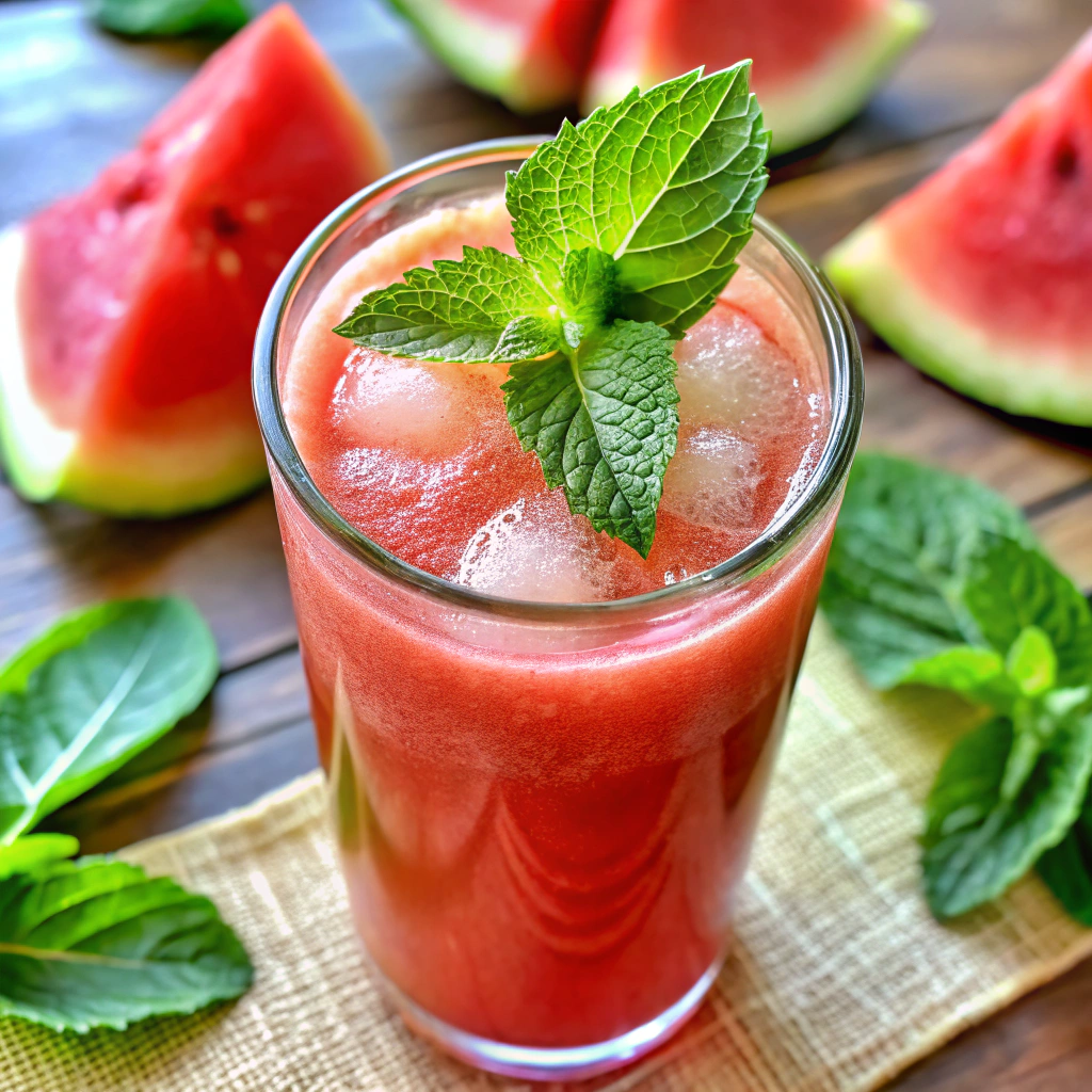 Schlitterbahn-Inspired Watermelon Mint Agua Fresca