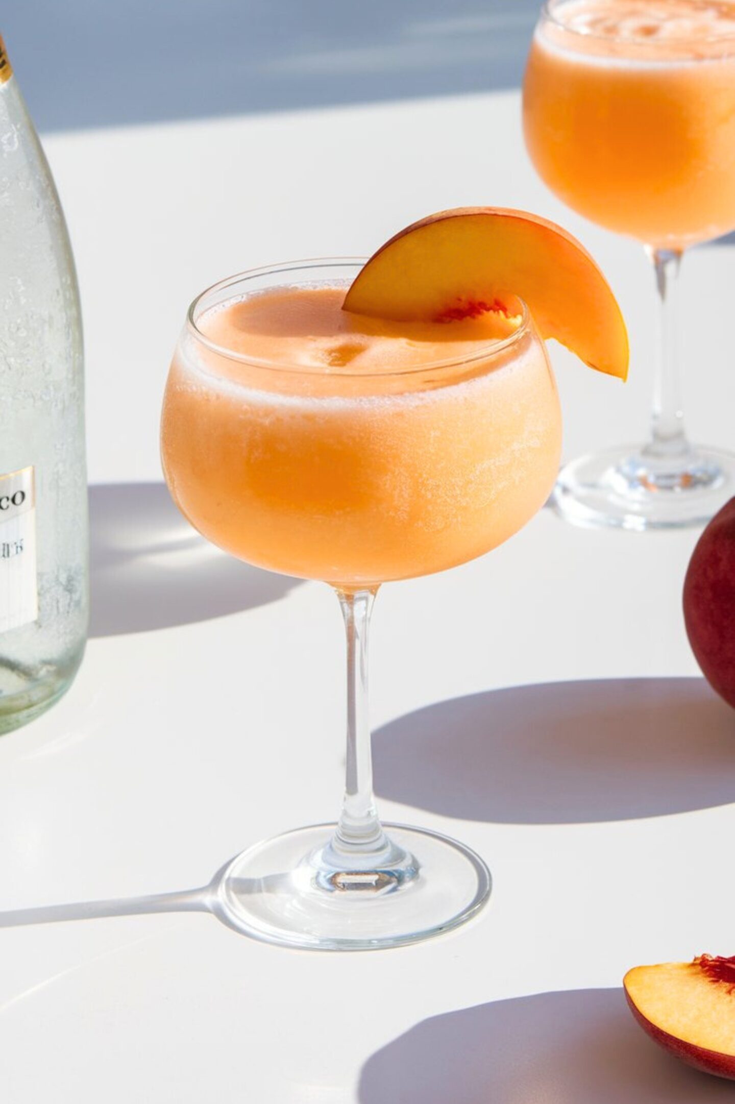 Sparkling Elderflower Peach Cooler