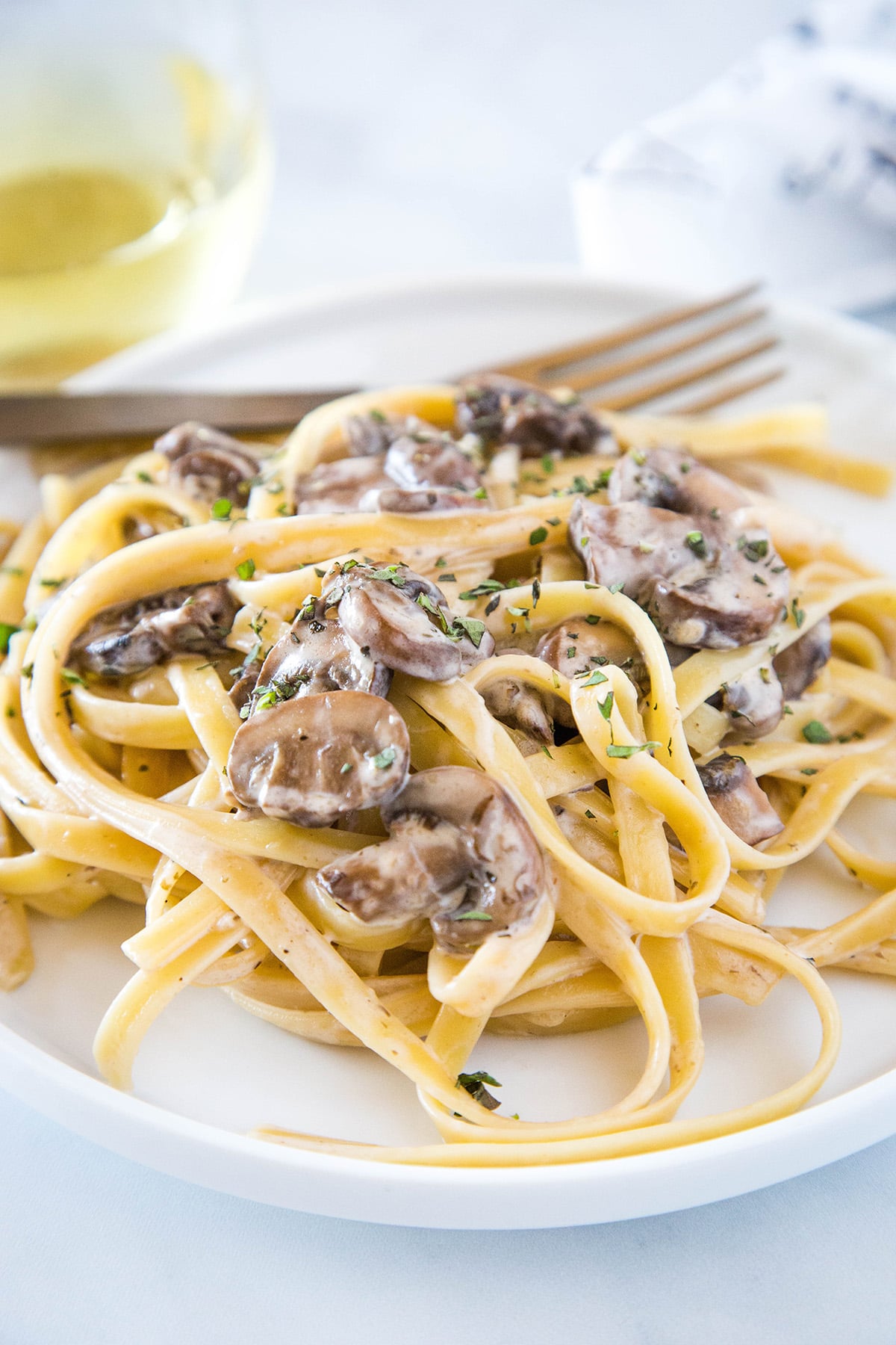Budget-Friendly Creamy Mushroom Pasta