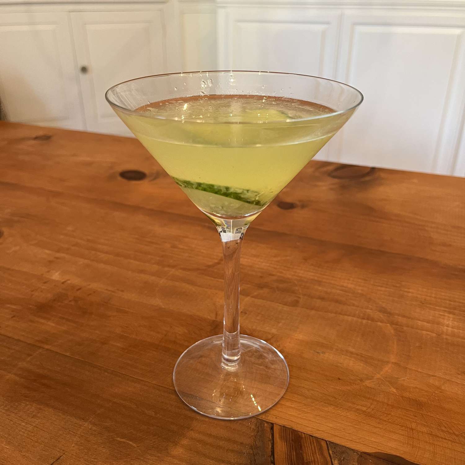 Herb-Pressed Gin and Cucumber Martini