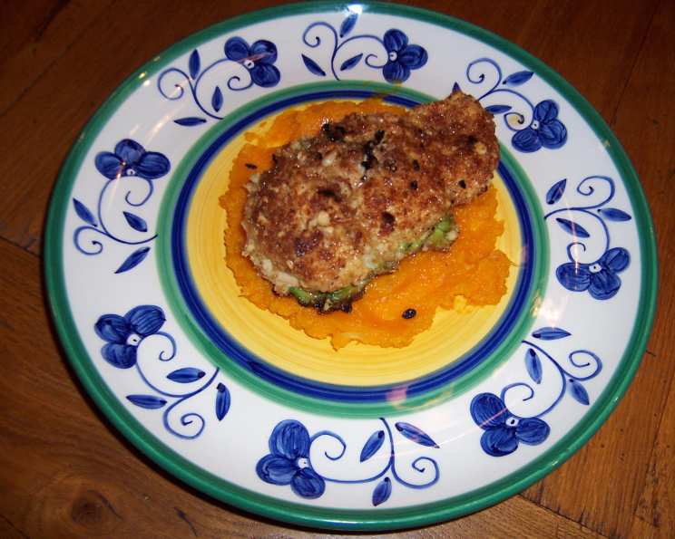 Macadamia-Crusted Chicken with Finger Lime Sauce
